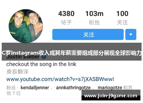 C罗Instagram收入成其年薪重要组成部分展现全球影响力 C罗Instagram收入成其年薪重要组成部分展现全球影响力
